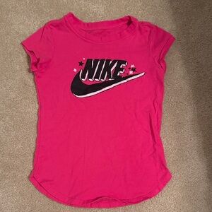 Nike Kids Fuchsia Tee with Logo